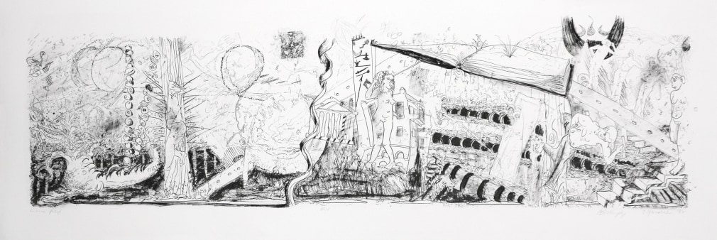 IRV, 1992, Lithograph, ed, 40, 17 &frac34; x 53 in.