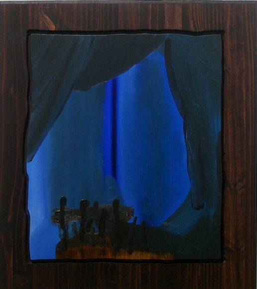 LES ROGERS  December 24th, 2011, 2011  Oil and Stain on Wood