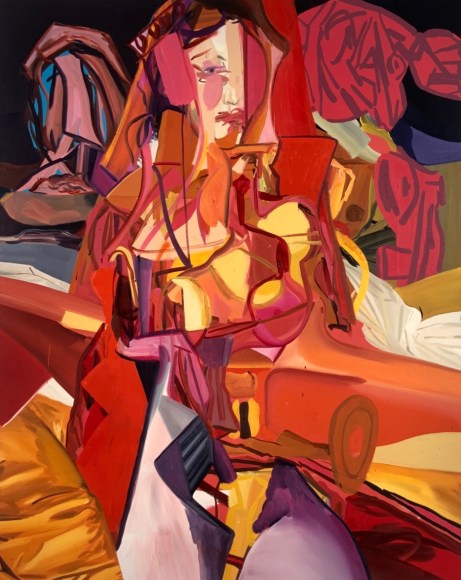 LES ROGERS  Everything is Broken, 2004  Oil on canvas  64h x 52w x 1d in  LR2004010  Collection France