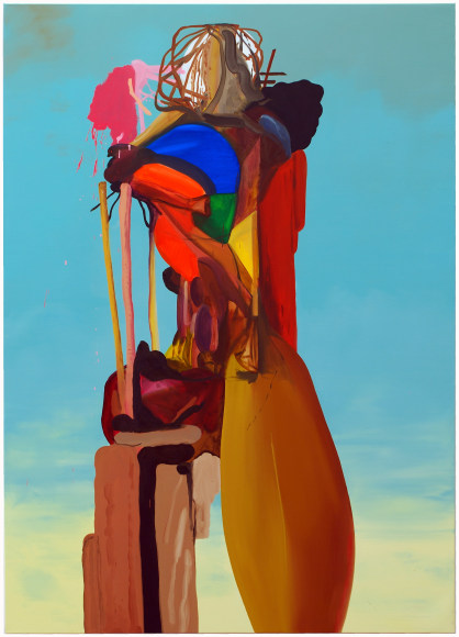 LES ROGERS  Built Solitude, 2008  Oil on canvas  84h x 66w x 1 1/4d in