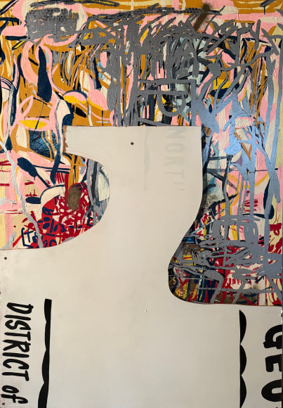 LES ROGERS  Teen Nation, 1997  Enamel, masonite and acrylic on birch plywood