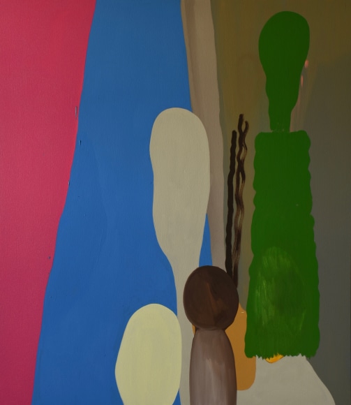 LES ROGERS  Perfect, 2016  Oil on canvas  46h x 42w x 1d in