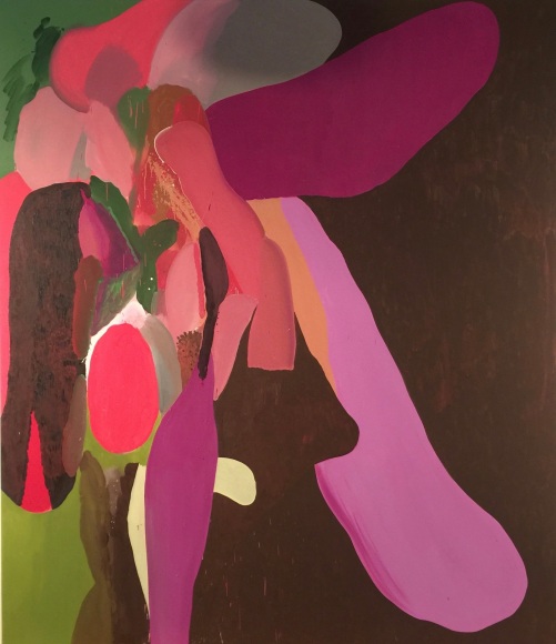 LES ROGERS  Tramps Like Us, 2017  Oil on canvas  84h x 60w x 1 1/4d in  Collection Seattle