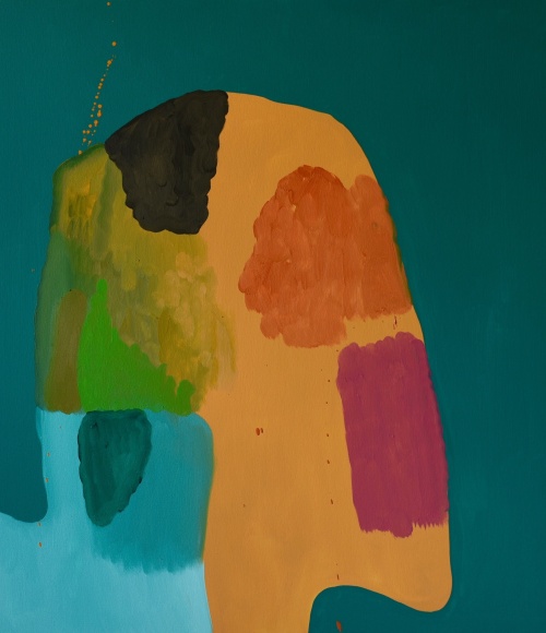 Babble, 2016  Oil on canvas  46h x 40w x 1d in  LR2016018  Collection Palm Beach