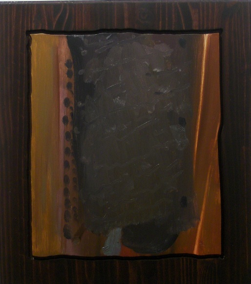 LES ROGERS  Studied, 2015  Oil and Stain on Wood