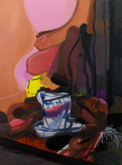 LES ROGERS  Shared, 2010  Oil on canvas  48h x 36w x 1d in