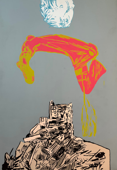 LES ROGERS  Slip Pull, 1997  Enamel and acrylic on birch plywoo