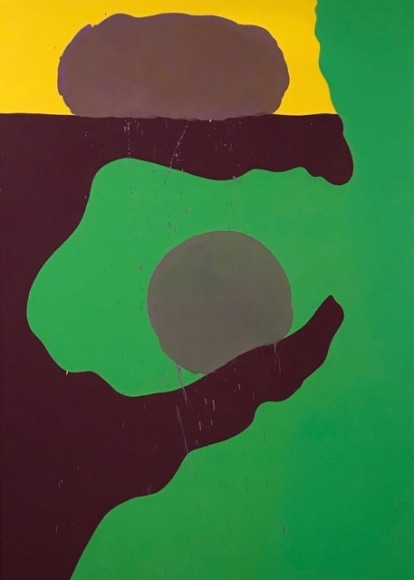 LES ROGERS  Black Dog, 2018  Oil on canvas