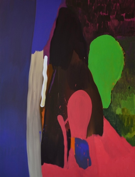 LES ROGERS  Night Life, 2016  Oil on canvas  56h x 43w x 1d in  Collection New York