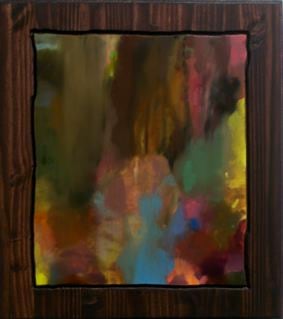 LES ROGERS  December 15th, 2011, 2011  Oil and Stain on Wood  26h x 24w x 1d in  Collection Susan and Michael Hort