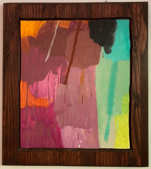 LES ROGERS  First Steps, 2015  Oil and Stain on Wood