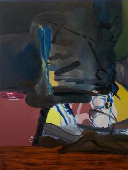 LES ROGERS  Night Reading, 2010  Oil on canvas  48h x 36w x 1d in