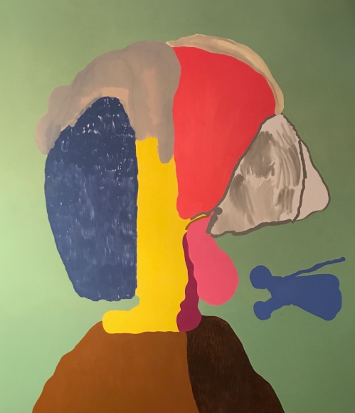 LES ROGERS  So Much Depends, 2017  Oil on canvas  88h x 76w x 1 1/4d in