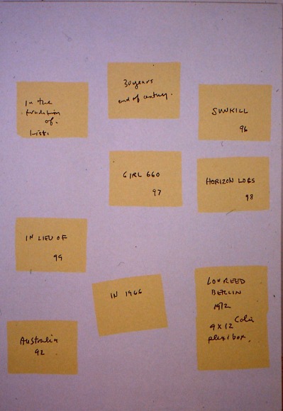 LES ROGERS  30 Years, 1995  Enamel on Masonite  69h x 48w x 1/4d in