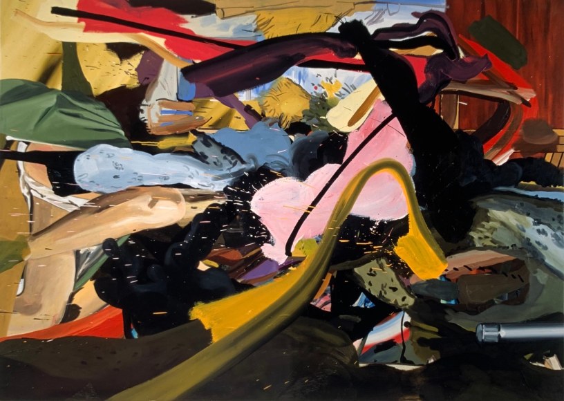 LES ROGERS  Gone at Ask, 2003  Oil on canvas  60h x 84w x 1 1/4d in