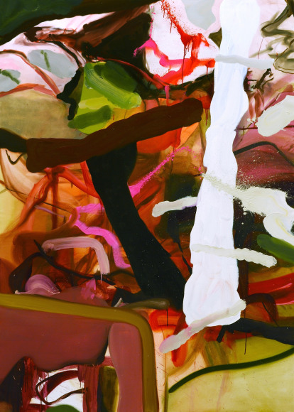 LES ROGERS  Large Tremble, 2008  Oil on canvas  84h x 66w x 1 1/4d in