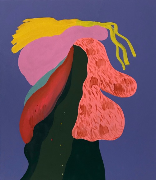 LES ROGERS  Masks, 2019  Oil on canvas