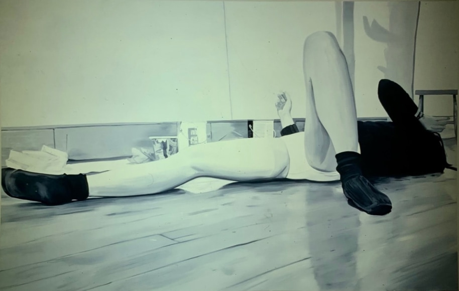 LES ROGERS  Melissa, 2000  Oil on canvas  84h x 132w x 1d in