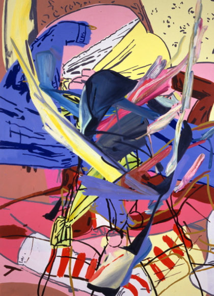 Daughters, 2000  Oil and acrylic on canvas  72h x 53w x 1 1/4d in  LR2000011  Collection Greece