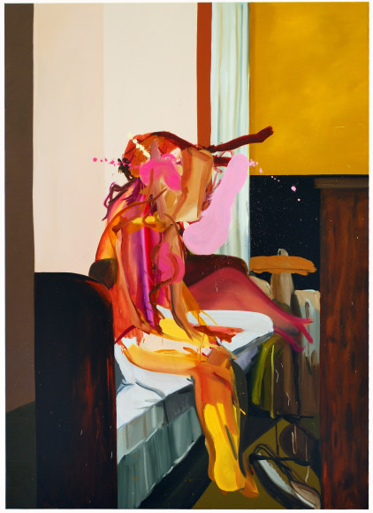 LES ROGERS  Watch Awaken, 2008  Oil on canvas  84h x 66w x 1 1/4d in