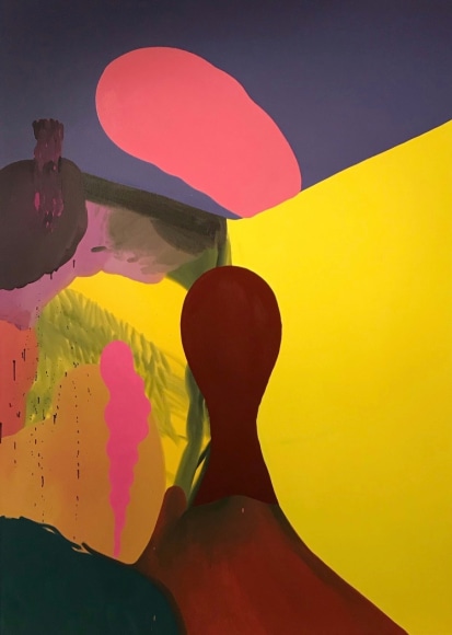 Trip Away, 2018  Oil on canvas  84h x 60w x 1 1/4d in  Collection Los Angeles