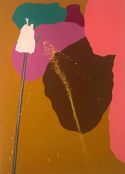 LES ROGERS  The Cure, 2018  Oil on canvas  84h x 60w x 1 1/4d in  Collection Seattle