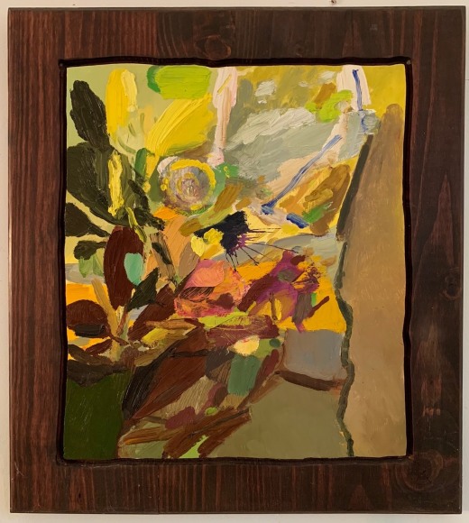 LES ROGERS  French Summer, 2015  Oil and Stain on Wood