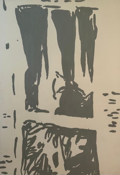 LES ROGERS  Blew, 1997  Enamel on birch plywood