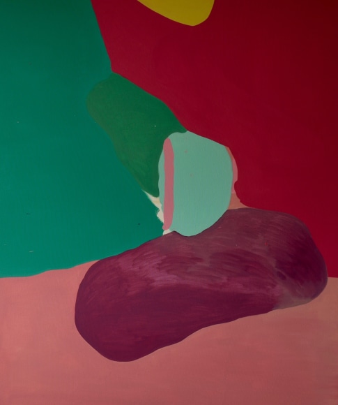 LES ROGERS  Hotter Nights, 2016  Oil on canvas  60h x 50w x 1d in  Collection Larry McGuire