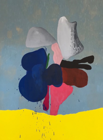 LES ROGERS  Repainted, 2018  Oil on canvas  84h x 60w x 1 1/4d in  Collection New York