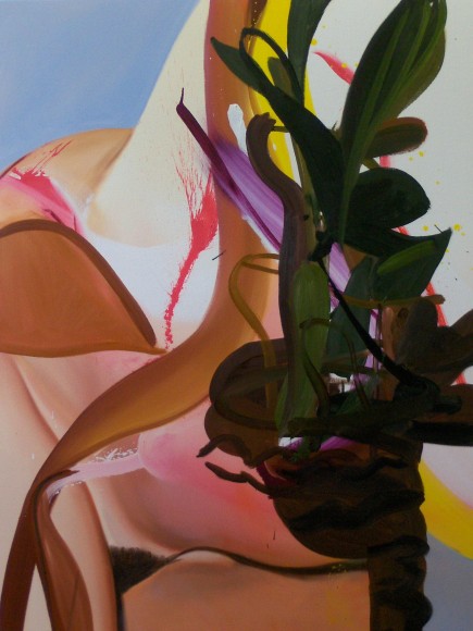 LES ROGERS  Flourish, 2010  Oil on canvas  48h x 36w x 1d in