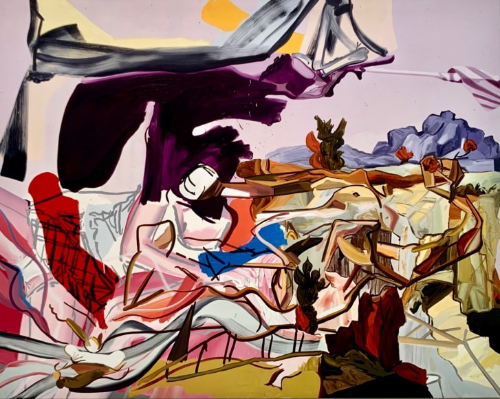 Christopher Knight Pulitzer Prize 2020 Los Angeles Times Les Rogers Woman Recliners, 2004  Oil on canvas