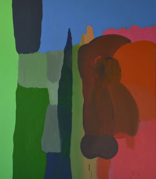 LES ROGERS  Summer's End, 2016  Oil on canvas  46h x 42w x 1d in