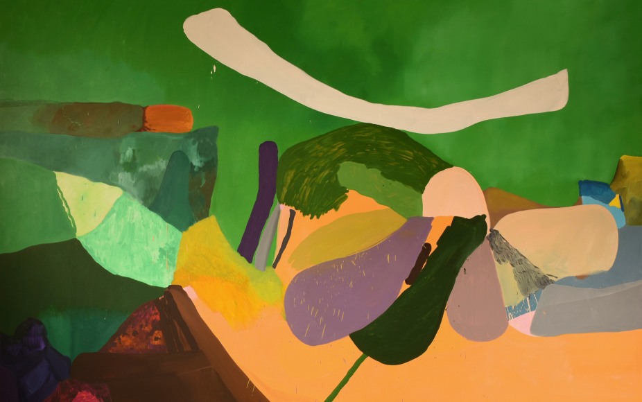 LES ROGERS  Born Upside Down, 2016  Oil on canvas