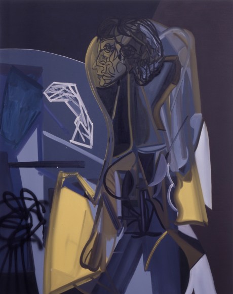 Two Tears, 2004  Oil on canvas  60h x 48w x 1d in  LR2004005  Collection Germany