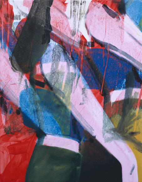 LES ROGERS  Fresh Fresh, 2002  Oil on canvas  20h x 16w x 3/4d in