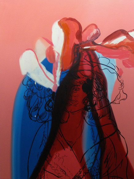 LES ROGERS  Double Matisse, 2004  Oil on canvas  48h x 36w x 3/4d in