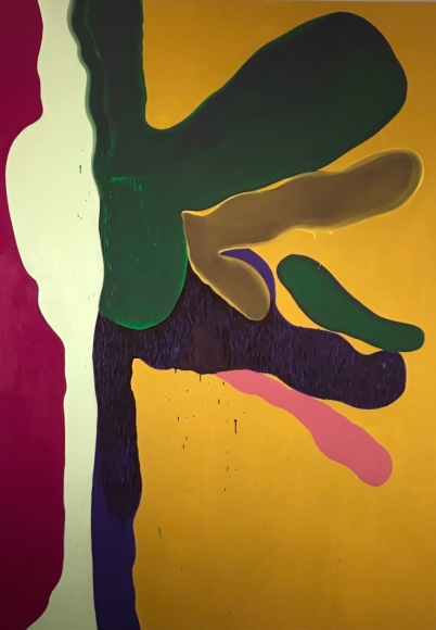 LES ROGERS  Jean Genie, 2018  Oil on canvas  84h x 60w x 1 1/4d in  Collection Caroline Van Thillo, Paris