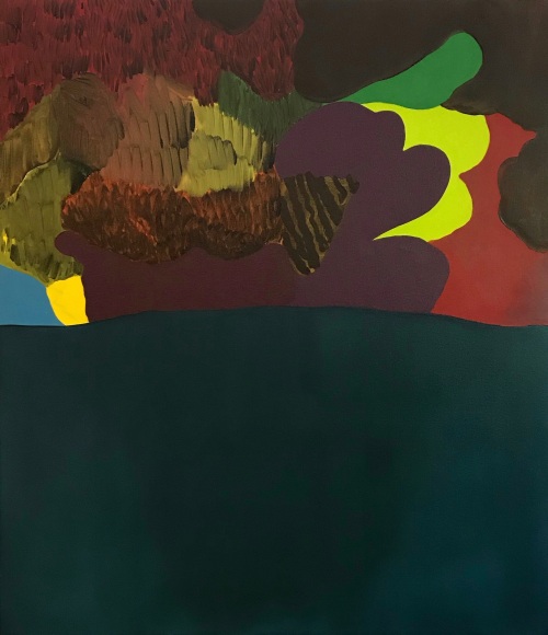 LES ROGERS  Last Dance, 2018  Oil on canvas  46h x 40w x 1d in