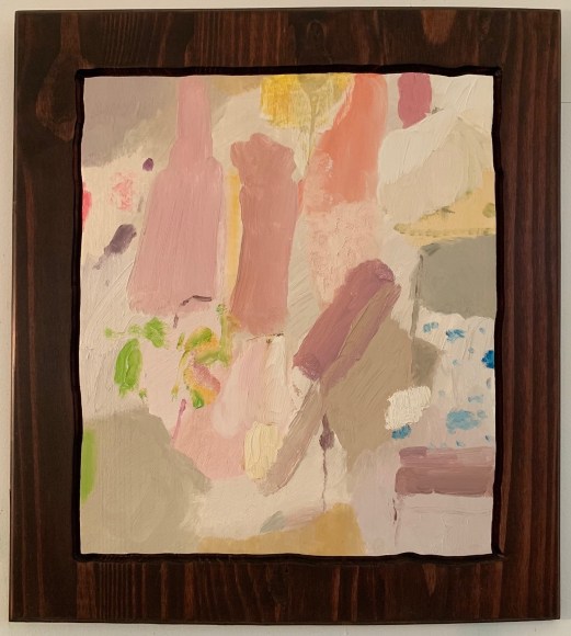 LES ROGERS  Small Builders, 2015  Oil and Stain on Wood