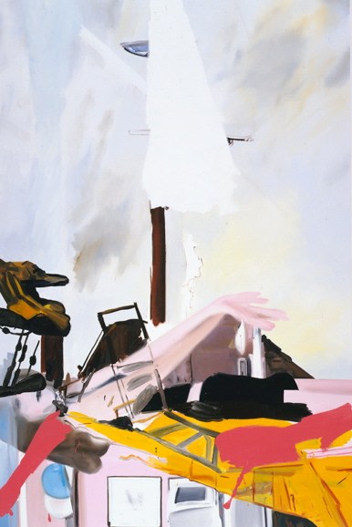 LES ROGERS  Striking, 2002  Oil on canvas  108h x 72w x 1 1/4d in Collection Elton John