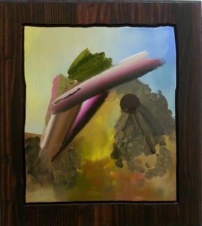 December 9th, 2011, 2011  Oil and Stain on Wood  26h x 24w x 1d in  Collection Susan and Michael Hort