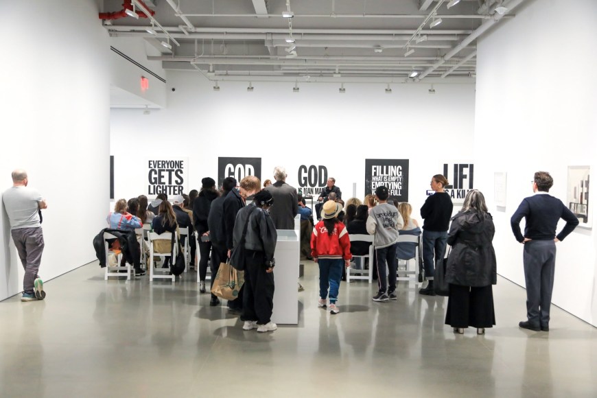 a conversation about john giorno. kurimanzutto new york, 2024. photo: riccardo piazza