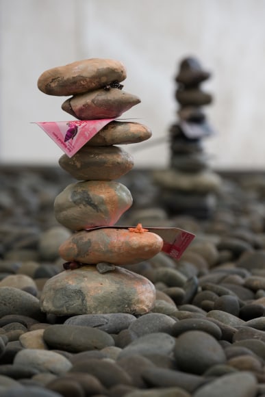 installation view haegue yang: lost lands and sunken fields, nasher sculpture center, 2025. photo: kevin todora