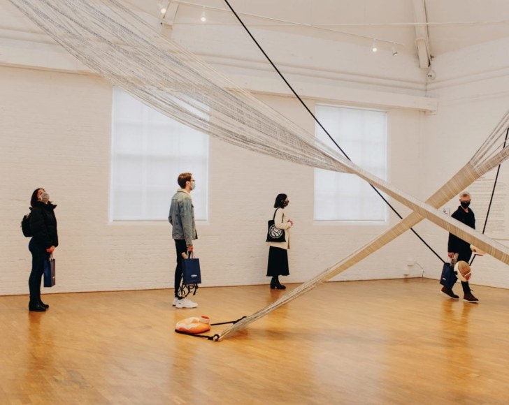 mariana castillo deball, vista de instalaci&oacute;n&nbsp;between making and knowing something, modern art oxford, 2020