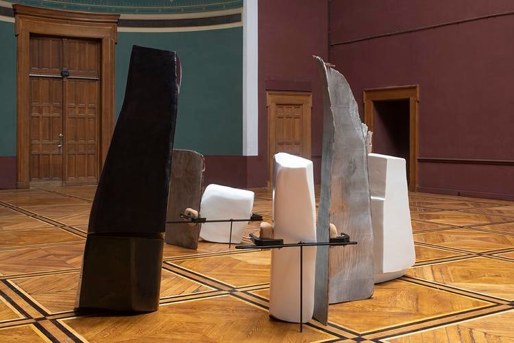 nairy baghramian, installation view of&nbsp;maintainers, beaux-arts, festival d&#039;automne, paris, 2018