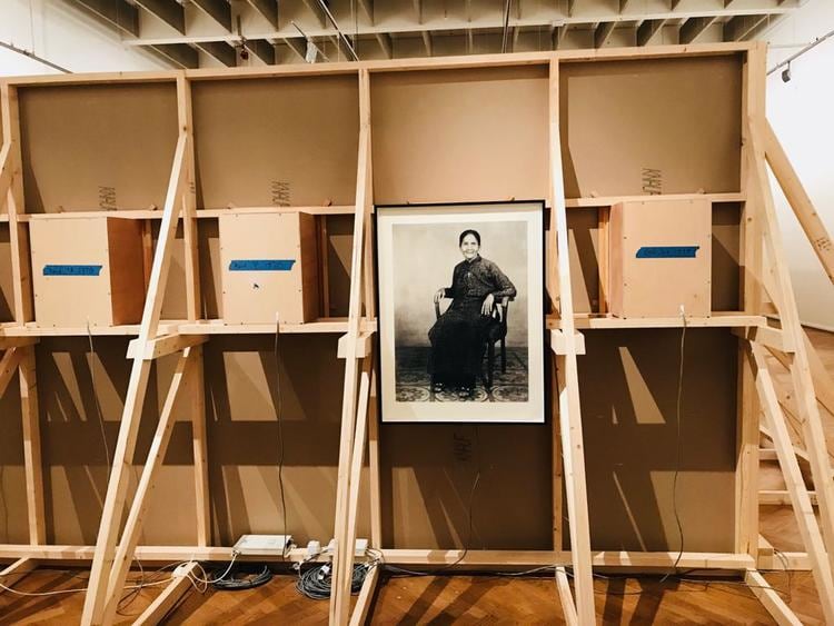  danh vō,&nbsp; vista de instalacion de take my breath away, statens museum for kunst, copenhague, 2018