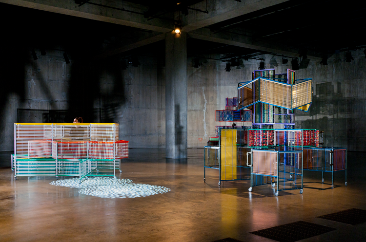dress vehicles, installation view the tanks: art in action, tate modern, london, 2012. photo studio haegue yang