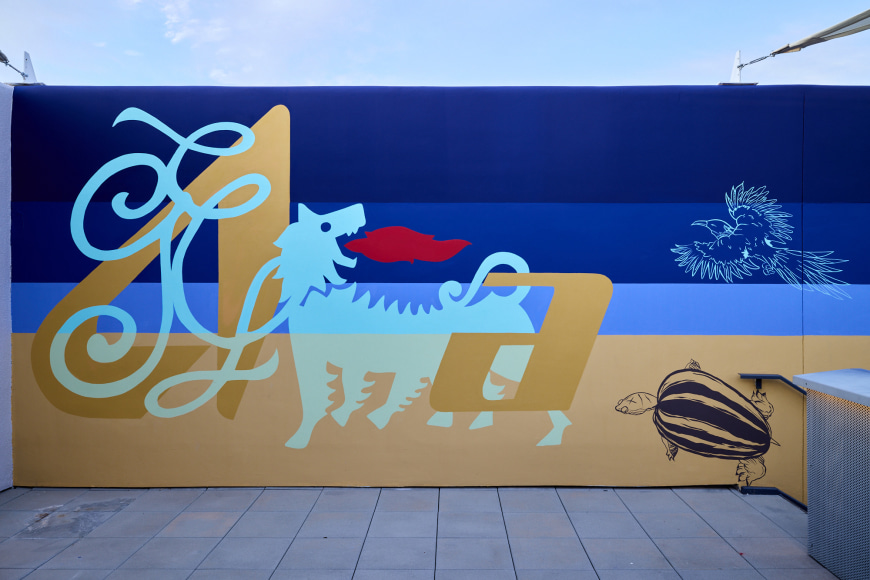 installation view minerva cuevas&nbsp;dust rising from the dances, site santa fe, 2025. photo: brad trone, 
