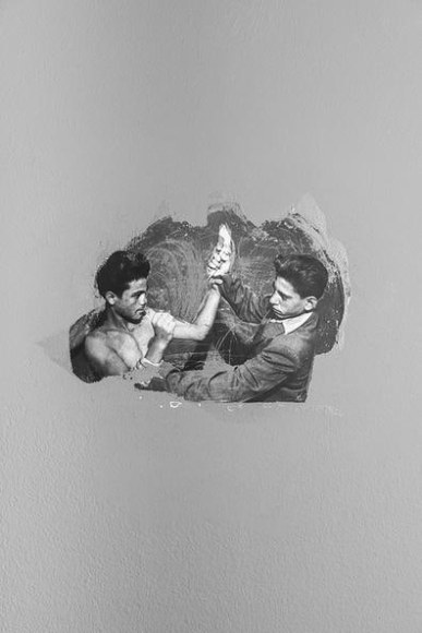  akram zaatari, installation view the script, new art exhibition, nottingham, 2018